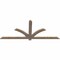Ekena Millwork Redmond Smooth Timber Gable Bracket, Douglas Fir, 72"W x 30"H x 1 1/2"D x 3 1/2"F, 10/12 Pitch GBW072X30X0204RED00SDF - alternate 5